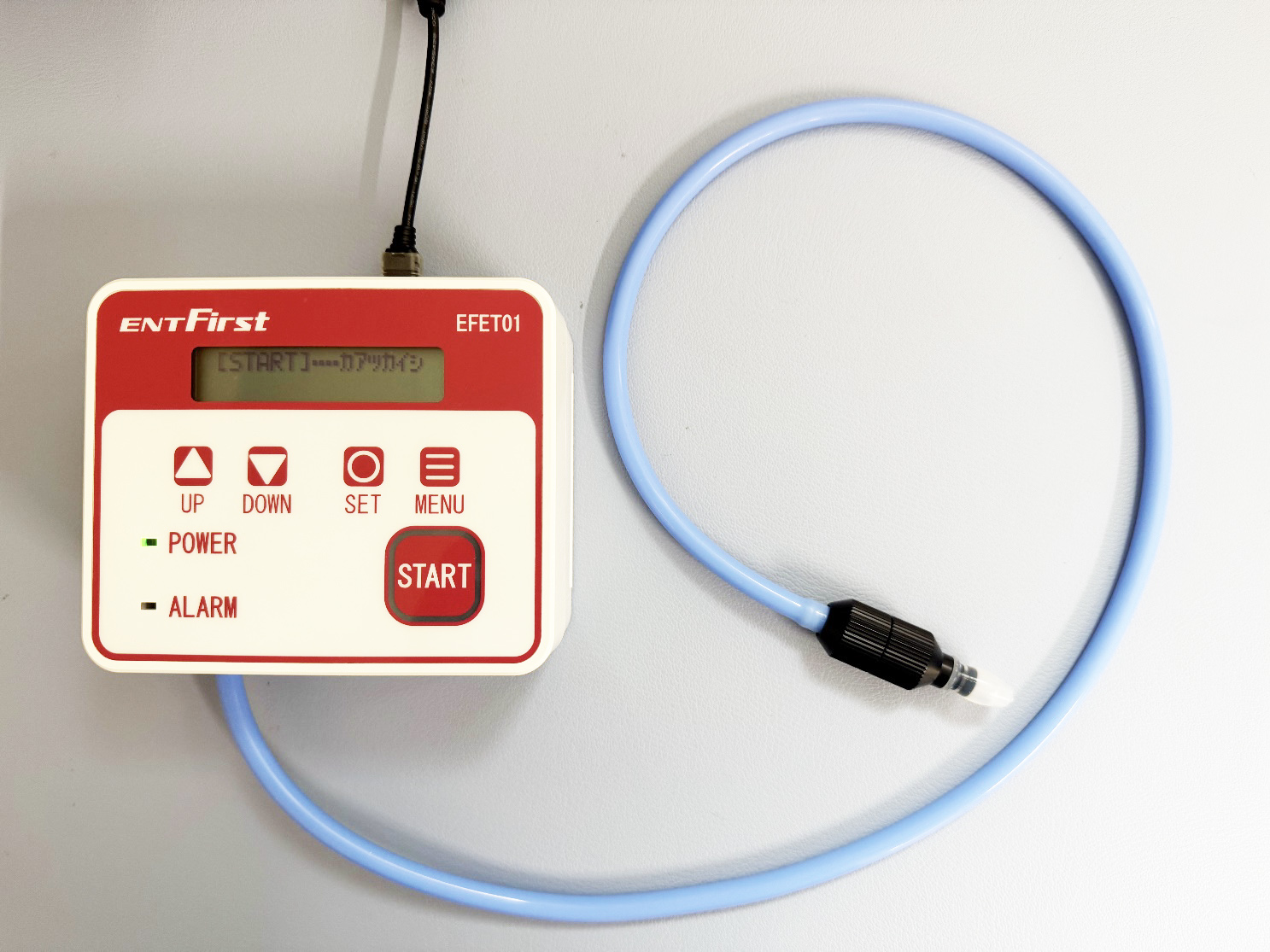 非侵襲的中耳加圧装置について